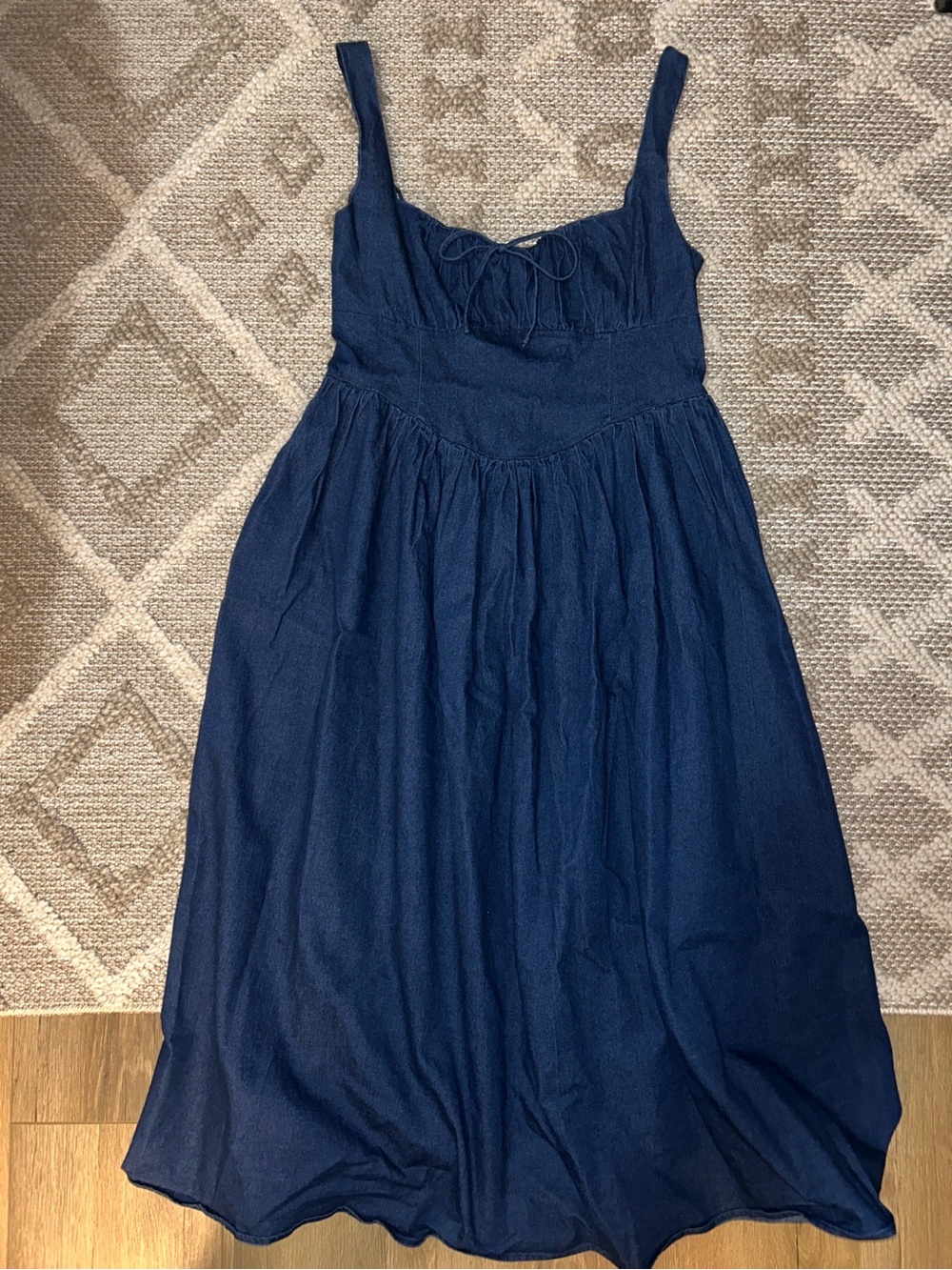 All in Favor Denim Dress